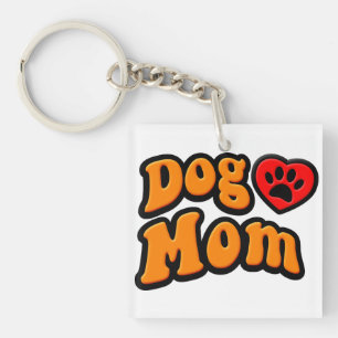 Groovy Dog Mam Drawing Sleutelhanger