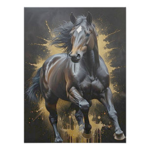 groovy donkere paard perfect poster