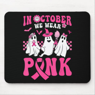 Groovy Draag Roze Borstkanker Warrior Ghost Hallo Muismat