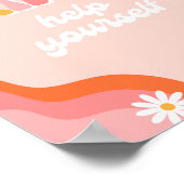 Groovy Drinken teken | Digitaal Groovy-teken Poster (Hoek)