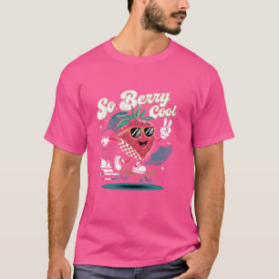 Groovy Dus Berry Cool Fruit Lover Aardbei Seizoen T-shirt