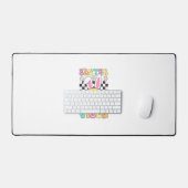 Groovy Easter Vibes Bunny Easter Day Smile Face Gi (Clavier et souris)