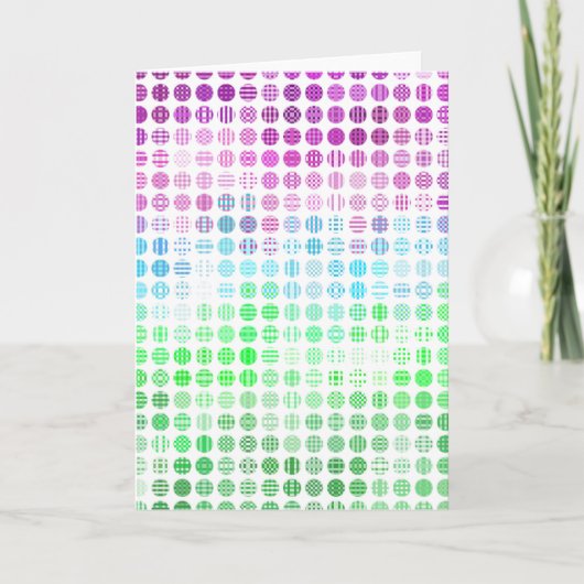 Groovy Eclectic Boho Abstracte Toric Pride Flag Bedankkaart (Voorkant)