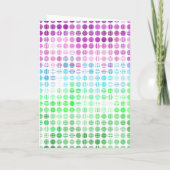 Groovy Eclectic Boho Abstracte Toric Pride Flag Bedankkaart (Achterkant)