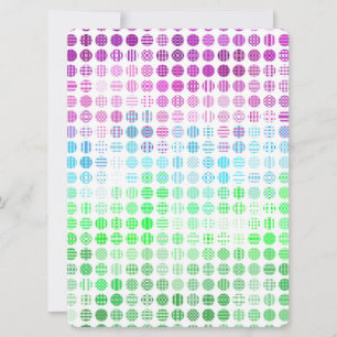 Groovy Eclectic Boho Abstracte Toric Pride Flag Feestdagenkaart