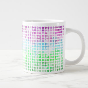 Groovy Eclectische Boho Abstracte Toric Pride Vlag Extra Grote Beker