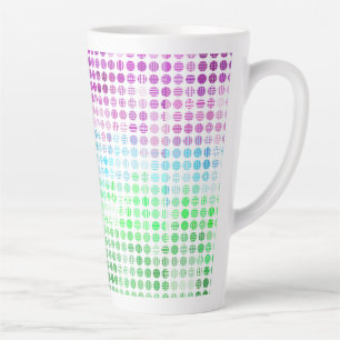 Groovy Eclectische Boho Abstracte Toric Pride Vlag Latte Mok