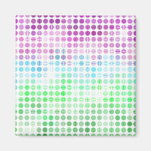 Groovy Eclectische Boho Abstracte Toric Pride Vlag Magneet