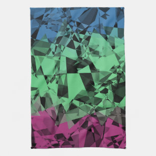 Groovy Eclectische Retro Trippy Polysexual Pride V Theedoek