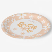 Groovy Een 1e Verjaardag Papieren Bordje (Gekanteld)