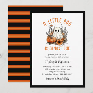 Groovy Een beetje Boo Halloween Baby shower Kaart