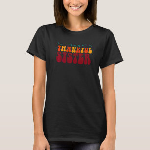 Groovy Eén Dankbare Zus Hallo Herfst Trillingen Be T-shirt
