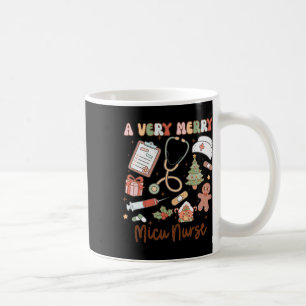 Groovy Een heel vrolijke Micu-verpleegster Kerstmi Koffiemok