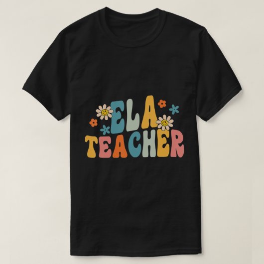 Groovy ELA leraar Engelse taalkundigen leraar lera T-shirt (Design voorkant)