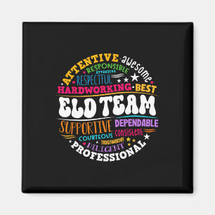Groovy Eld Team Crew Engels Taal Ontwikkeling Magneet