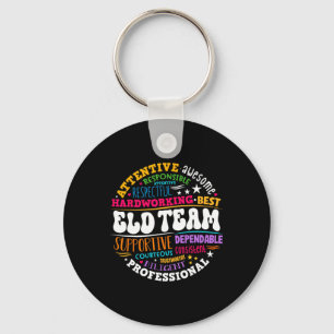 Groovy Eld Team Crew Engels Taal Ontwikkeling Sleutelhanger