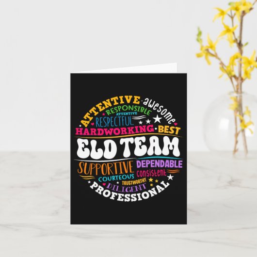 Groovy Eld Team Crew Engelse taalontwikkeling Kaart (Gele Bloem)