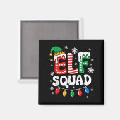 Groovy Elf Squad Elf Familie Kerst Matching Paj Magneet (Voorkant / Achterkant)