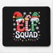 Groovy Elf Squad Elf Familie Kerst Matching Paj Muismat (Voorkant)