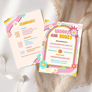 Groovy en Boozy Bachelorette Weekend Route Kaart