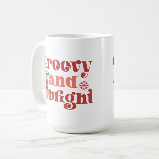 Groovy en Bright Drink Koffie Mok (Voorkant links)