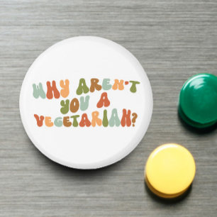 Groovy en Retro Waarom ben je geen vegetariër? Magneet