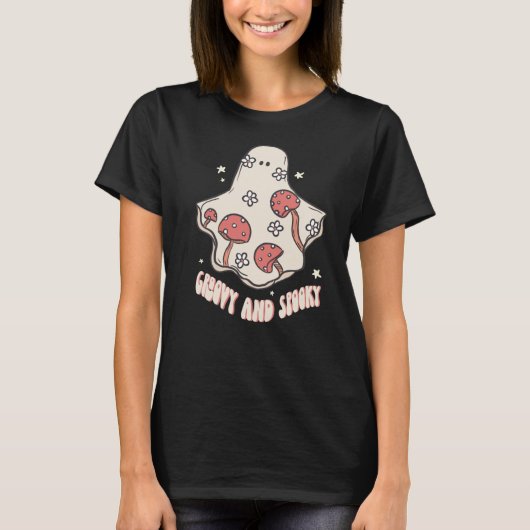 Groovy en Spooky Halloween T-shirt (Voorkant)