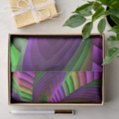 Groovy Energetische Kleurrijke Neon Fractal Patroo Tissuepapier (Geschenk)