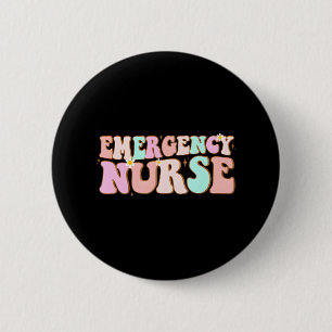 groovy ER Verpleegster Noodverpleegkundige School Ronde Button 5,7 Cm