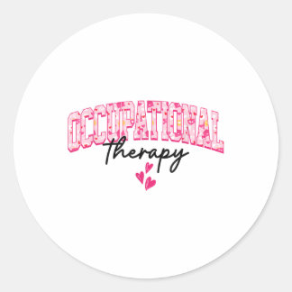 Groovy Ergotherapie Pink Heart Happy Valen Ronde Sticker