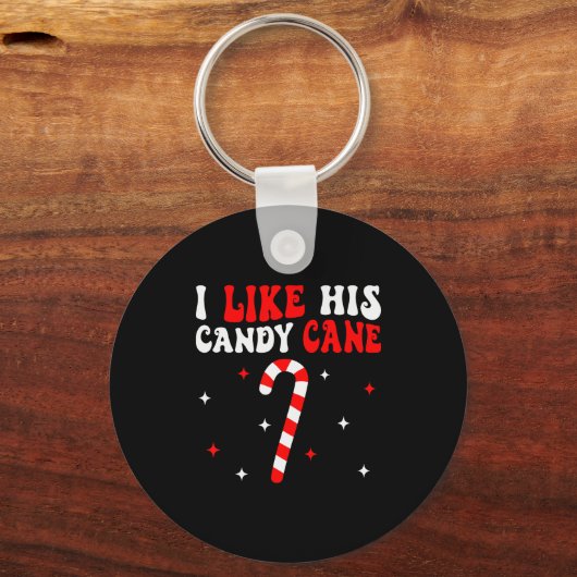 Groovy Family Christmas Couple Matching Funny Tee Sleutelhanger (Voorkant)