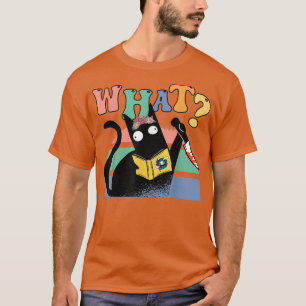 Groovy Floral Cat Sppoky Crew Trick of Teach Seaso T-shirt