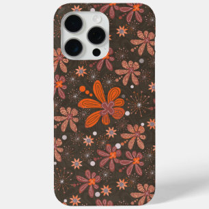 Groovy floral chocolade Hoesje-Mate iPhone case