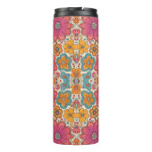 Groovy Floral Power Pattern Thermosbeker (Achterkant)
