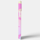 Groovy Flower Bright Oranje Pattern Name Hoesje (Achterkant / Rechts)