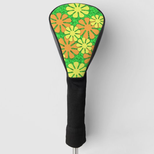 Groovy Flower Design Golfheadcover (Voorkant)