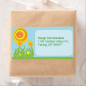 Groovy Flower Etiket (Insitu)