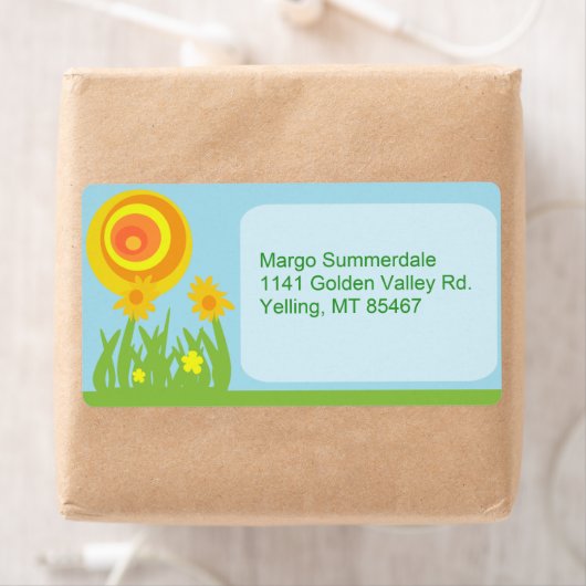 Groovy Flower Etiket (Insitu)