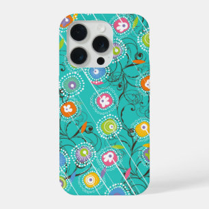 Groovy Flower Garden Colorful Whimsical Florence iPhone 15 Pro Hoesje