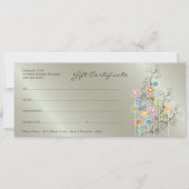 Groovy Flower Garden Silver Gift Certificate (Voorkant)