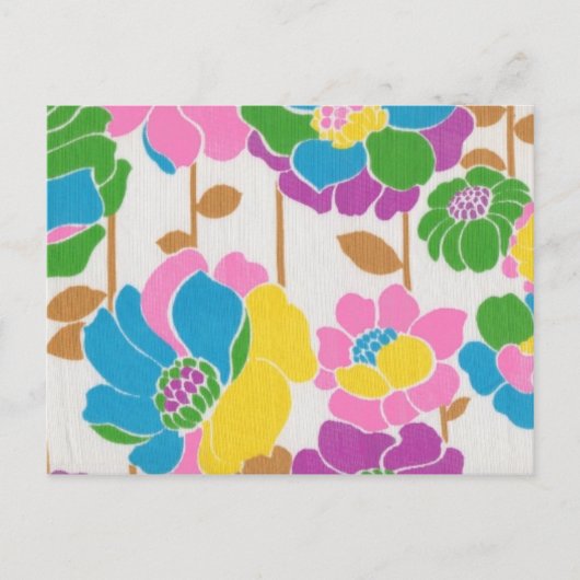 Groovy Flower Power Briefkaart (Voorkant)