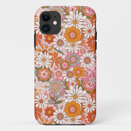 Groovy Flower Power Pattern Case-Mate iPhone Case (Achterkant)