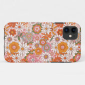 Groovy Flower Power Pattern Case-Mate iPhone Case (Achterkant (horizontaal))