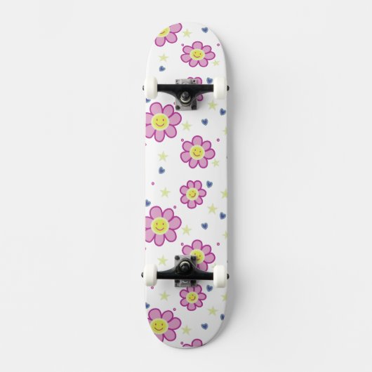 Groovy Flower Skateboard Design (Voorkant)
