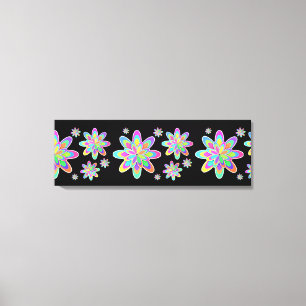 Groovy Flowers Canvas Afdruk