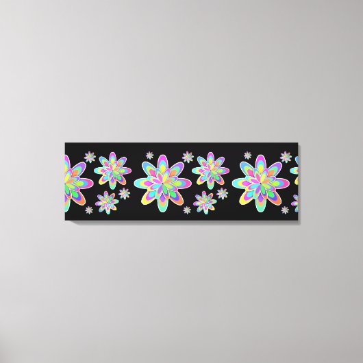 Groovy Flowers Canvas Afdruk (Voorkant)
