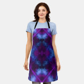 Groovy Flowers & Circles Tie Dye Apron Schort (Gedragen)