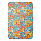Groovy Flowers met  Vibes Badmat (Voorkant Verticaal)