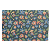 Groovy Flowers Retro Patroon Kussensloop (Achterkant)
