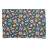 Groovy Flowers Retro Patroon Kussensloop (Voorkant)